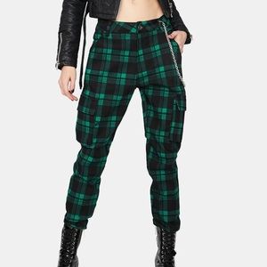 plaid pants💚